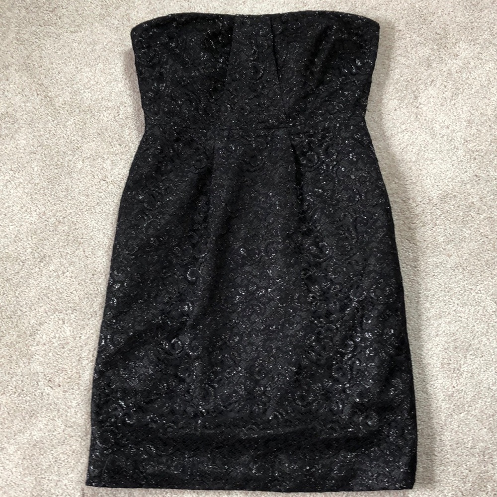 J. Crew black lace cocktail dress